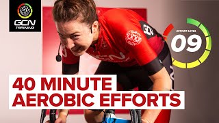 40 Minute Aerobic Efforts With Max Sprints
