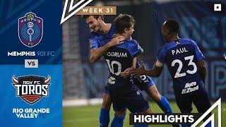 Memphis 901 FC vs. Rio Grande Valley FC - Game Highlights | 10/5/2022