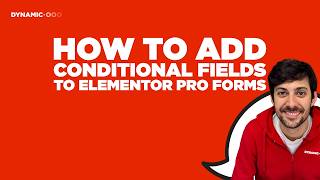 How to show & hide fields in real time with Conditional Fields for Elementor Pro Forms