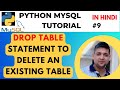 DROP TABLE Statement to Delete an Existing Table in MySQL Python | Python MySQL Tutorial in Hindi #9