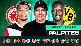 PALPITES DE FUTEBOL PARA HOJE 17 01 2025 (SEXTA-FEIRA) + BILHETE PRONTO | Boleiros Tips