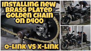 Installing New Golden Rolon X-Link Chain Set on Dominar 400