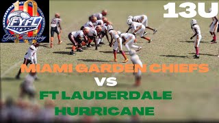 🔥13U ACTION FYFL PLAYOFFS #1 13U MIAMI GARDENS CHIEFS (GOLDEN ARMY)305 VS FT LAUDERDALE HURRICANES