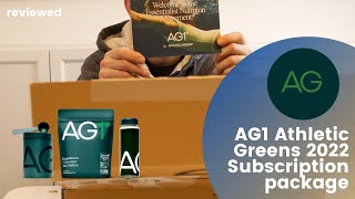 Unboxing the new AG1 Athletic Greens 2022 Monthly Subscription Package