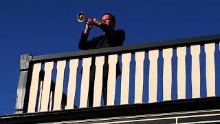 Bevrijdingsconcert met toespraak dominee Van Marle in Staphorst