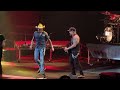 Brantley Gilbert brings out Jason Aldean sing Dirt Road Anthem and My Kinda Party Nashville 2023