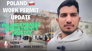 Poland 🇵🇱 work permit updates embassy appointment update Poland visa ratio