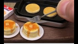 【DIY mini food】做一份日式松饼   Miniature Pancakes Fake food