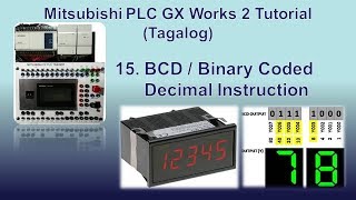 Mitsubishi PLC GX Works 2 Part 15 - BCD / Binary Data to Binary-Coded Decimal (Tagalog)