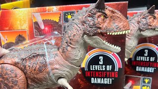 RARE FIND 2023 NEW ARRIVAL JURASSIC WORLD:  CARNOTAURUS EXTREME DAMAGE. CAN YOU FIND ONE?