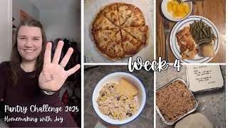 PANTRY CHALLENGE week 4 • sourdough pizza • freshly milled cornbread • cream cheese chicken chili