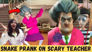 Scary Teacher 3D Prank Gameplay (I MADE her DANCE on my TUNES)