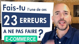 E-commerce : 23 Erreurs à NE PAS FAIRE