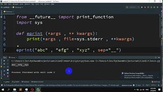 How to print to stderr in Python