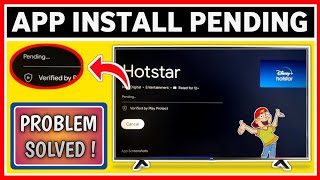 Android TV App Install Pending - Problem Solved !