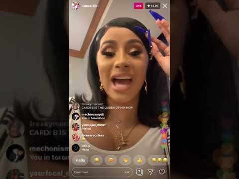 CARDI B Tries To Wake Up Baby KULTURE..so CUTE - YouTube