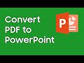 How to convert a PDF to PowerPoint on Mac - How to convert PDF to PPT?