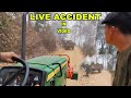 झन्डै ट्याक्टर पल्टेको | offroad tractor driving in nepal | tractor vlog | john deere tractor