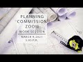 Planning Commission Zoom Work Session March 9, 2021