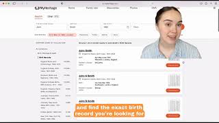 How to Easily Search Birth Records on MyHeritage