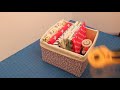 可折叠的收纳盒 collapsible fabric box diy fabric basket