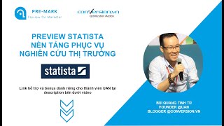 PRE-MARK: Tiếp Cận Tài Liệu Nghiên Cứu Thị Trường Đa Ngành Với Statista Corporate Account