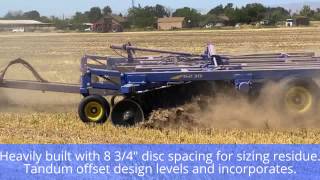 Landoll 6230 with Brillion Pulverizer behind New Holland T-9 with Smart Trax