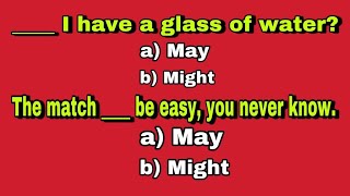 May Vs. Might in English Grammar Quiz | Can you score 10/10?