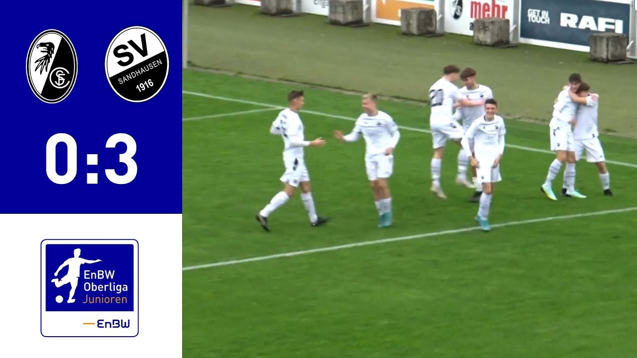 EnBW-Oberliga - B-Junioren: SC Freiburg II: SV Sandhausen - YouTube