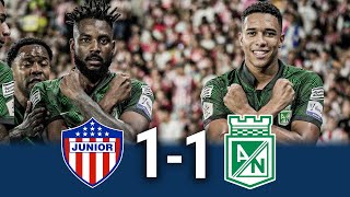 Junior vs. Atlético Nacional (resumen y goles) | Liga BetPlay Dimayor 2023- 2 | Fecha 12