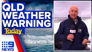 Thunderstorm, hazardous surf warnings for parts of Queensland | Weather | 9 News Australia