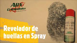 Revelador de huellas latentes en spray