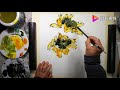 向日葵小品创作画國畫书画教学chinese painting video