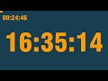 17 hour timer play at 0.5x speed with end alarm time elapsed and progress bar