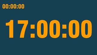 17 hour timer (play at 0.5x speed) (with end alarm, time elapsed and progress bar)