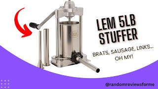 LEM 5lb Sausage Stuffer Review