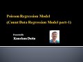 Poisson Regression Model (Count Data Regression Model Part 1)