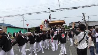 2015泉大津市だんじり祭り・穴師地区　板原町、入魂式お見送り①