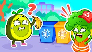 Clean Up Trash 🗑️ Good Habits for Kids with Avocado Baby || Funny Stories for Kids by Pit & Penny 🥑