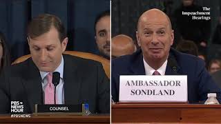 WATCH: ‘President Zelensky loves your ass,’ referring to Trump, recalled during Sondland hearing