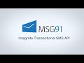 Integrate Transactional SMS API of MSG91