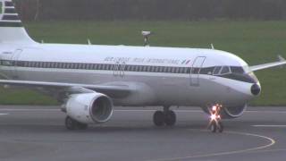 Strong Crosswind Landing by Aer Lingus Retrojet a320-200 (FULL HD)