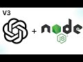 How to use npm OpenAI v3 with NodeJS