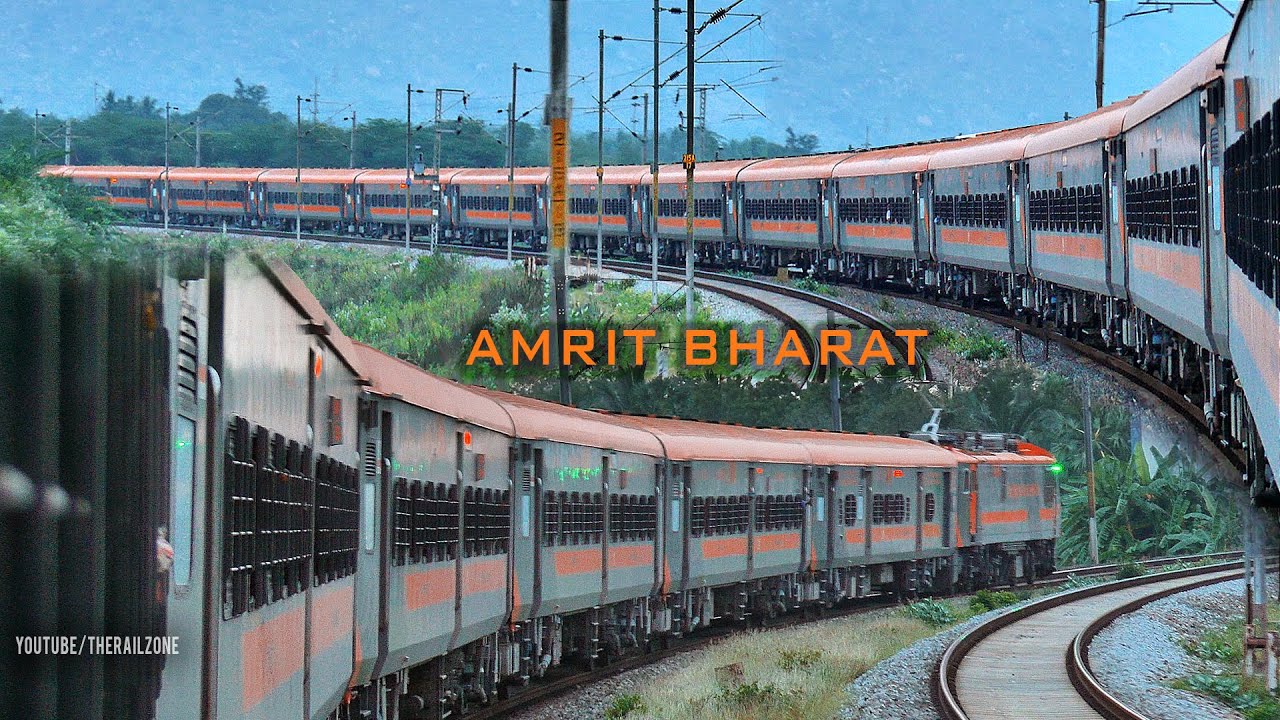 Amrit Bharat Express On Huge Curve | Indian Railways | Train Videos ...