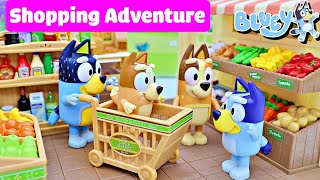 A Fun And Meaningful Grocery Shopping Adventure with BLUEY and BINGO -  Pretend Play with Bluey Toys