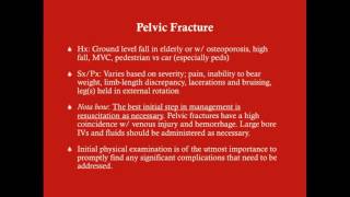 Pelvic Fractures - CRASH! Medical Review Series