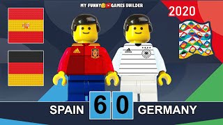 Spain vs Germany 6-0 • Nations League 2020 in Lego • All Goals Full Highlights Lego Football