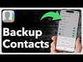 How To Backup Contacts On iPhone