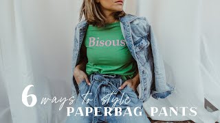 6 ways to Style Paperbag Pants