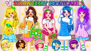 Buying Rainbow Strawberry Shortcake Themes in DRESS to IMPRESS News Movie !!! Roblox